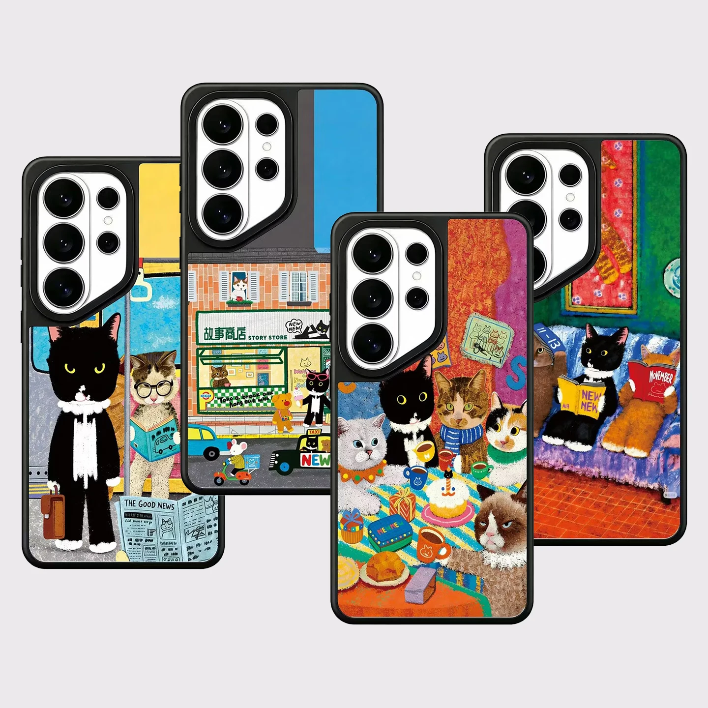 608222 Mirror Surface Magnetic Phone Cover for Samsung Galaxy S23 S24 S25 S26 Ultra S26+ Plus Case