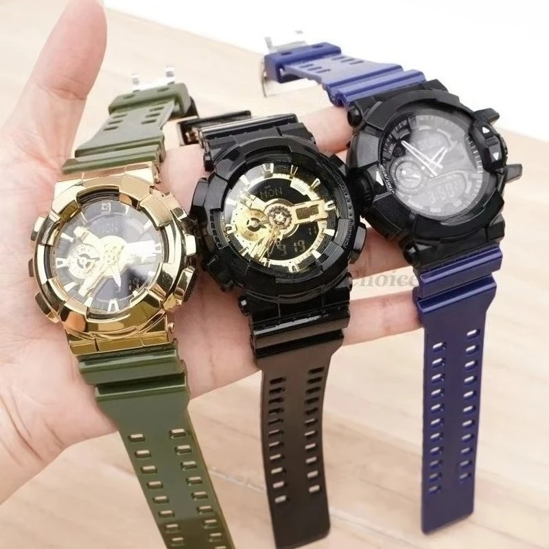 Strap for Casio for GA-100/110/140/200/400/700 GD-100 G-8900 GW-8900 Men Sport Waterproof Resin Silicone Watch Band 16mm