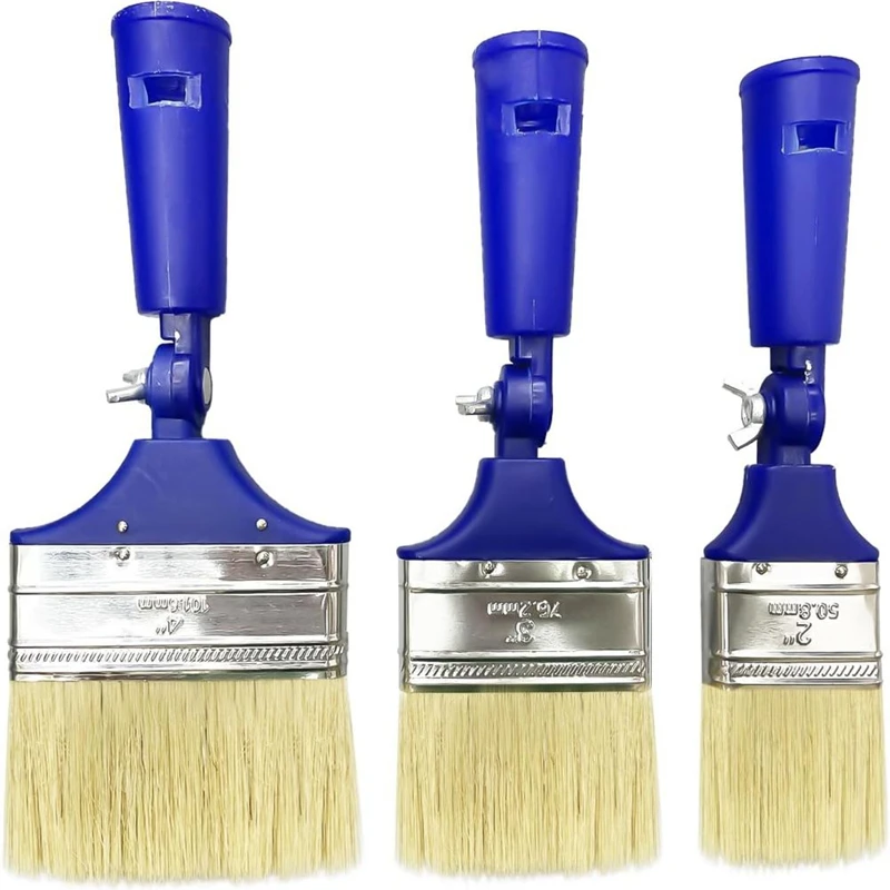 3 Piece Brush Set Swivel Brushes,Wall And Ceiling Brushes,Long Reach Brushes, Decorative Brushes,Easy To Clean And Reuse