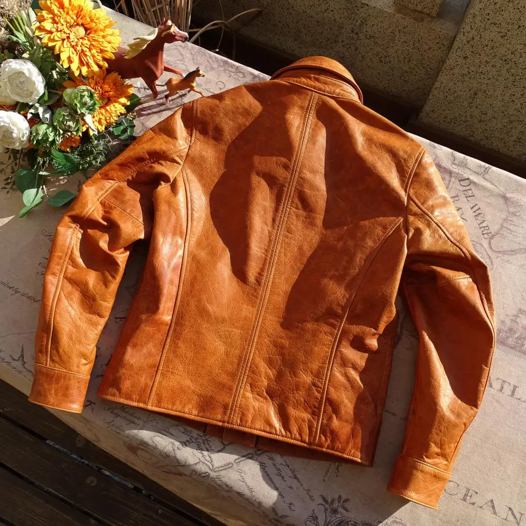 Japan no painting horse skin but have wheal short pocket flap brake