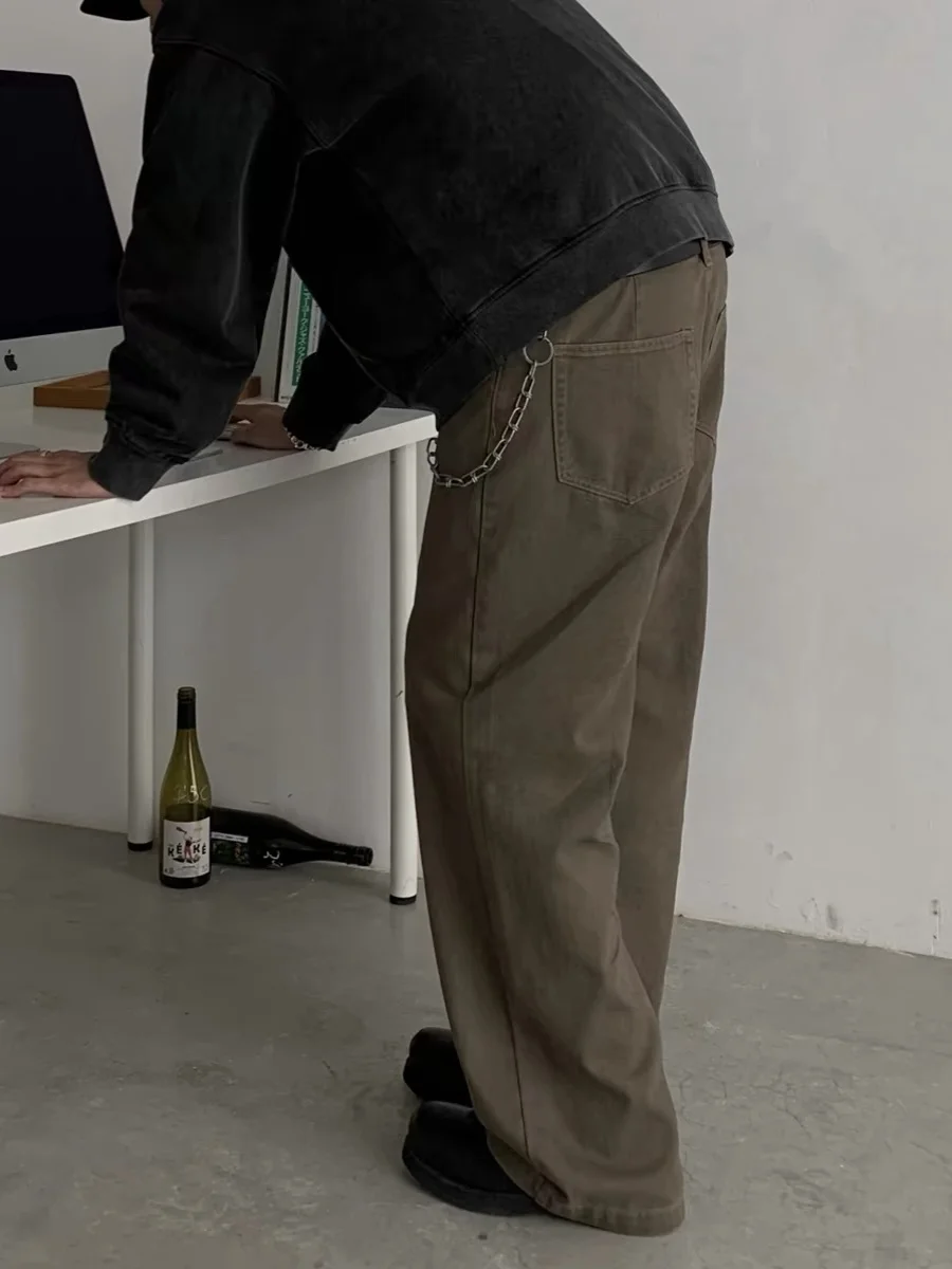 Cleanfit-plones vaqueros de pierna recta dos Vintage, plones largos informs ex, colección de otoño de moda...