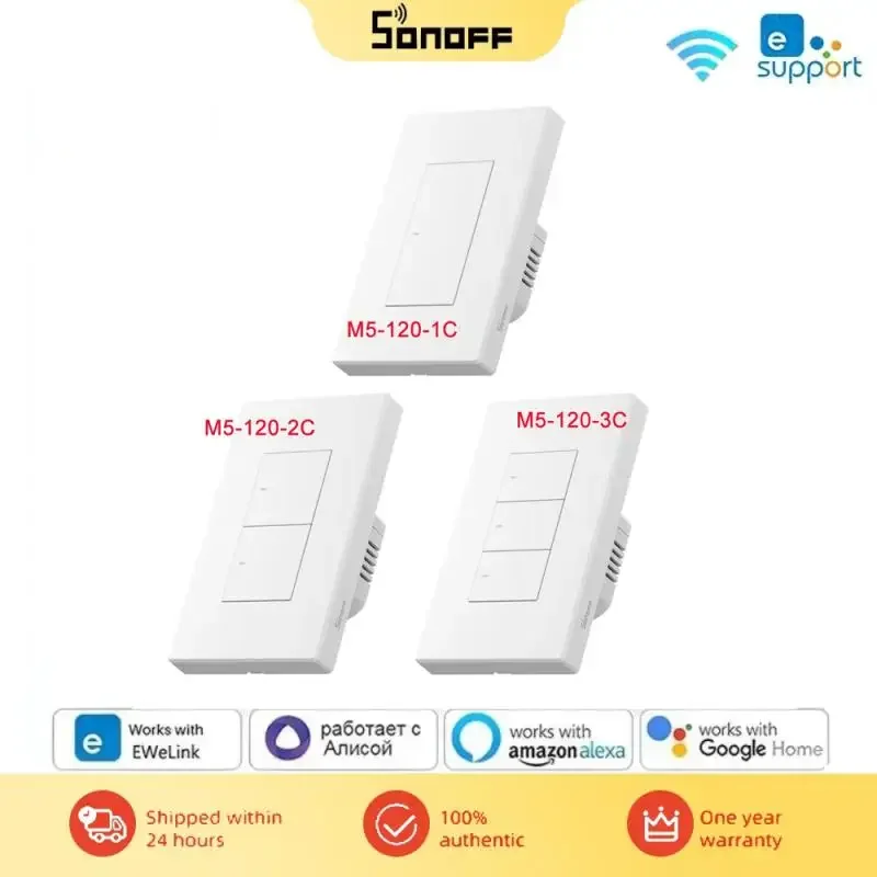 M5 Matter 80/86 120 Smart Wall Smart Tweerichtingsafstandsbediening Switchman Alexa