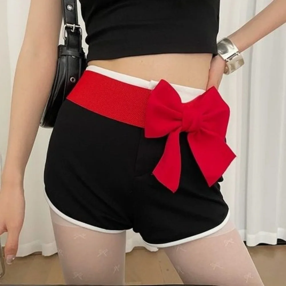 Fashion Elastic Large Bow Belt Cloth Soft Wide Waistband Sweet Elegant Evening Dress Belt Party