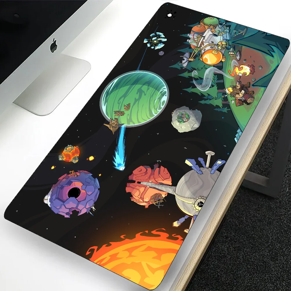 Outer Wilds Large Gaming Mouse Pad Computer Mousepad PC Gamer Laptop Mouse Mat Office Mausepad Silicone Keyboard Mat Desk Pad