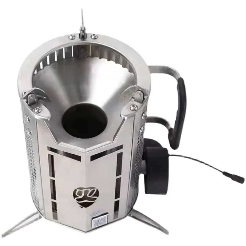 Portable Wood Stove Removable BBQ Stove Household Stainless Steel Wood Stove