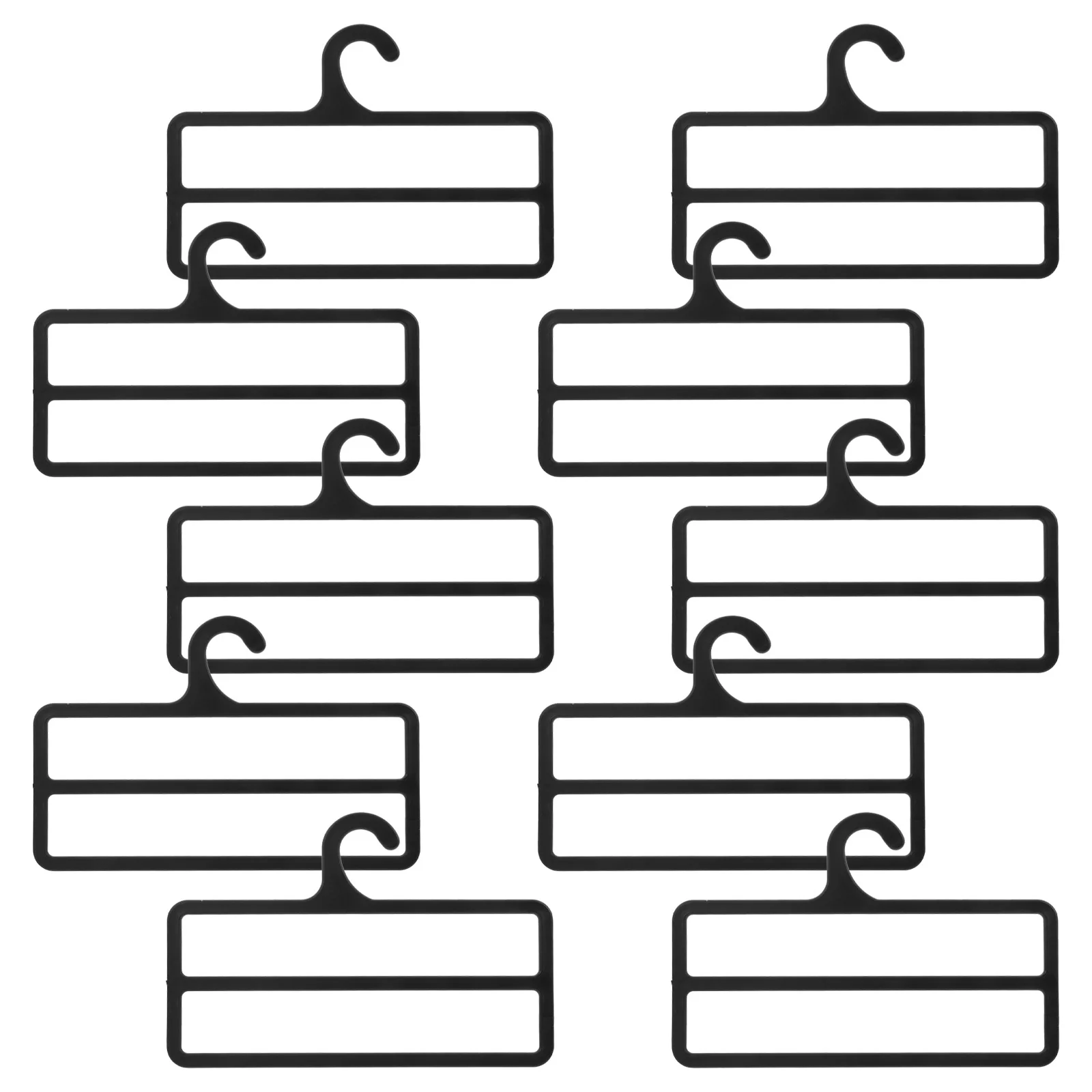 

10Pcs Closet Hangers Set Scarf Holder for Multiple Scarves Display Retail Towel Pants Coat Hanger Organizing Storage Solution