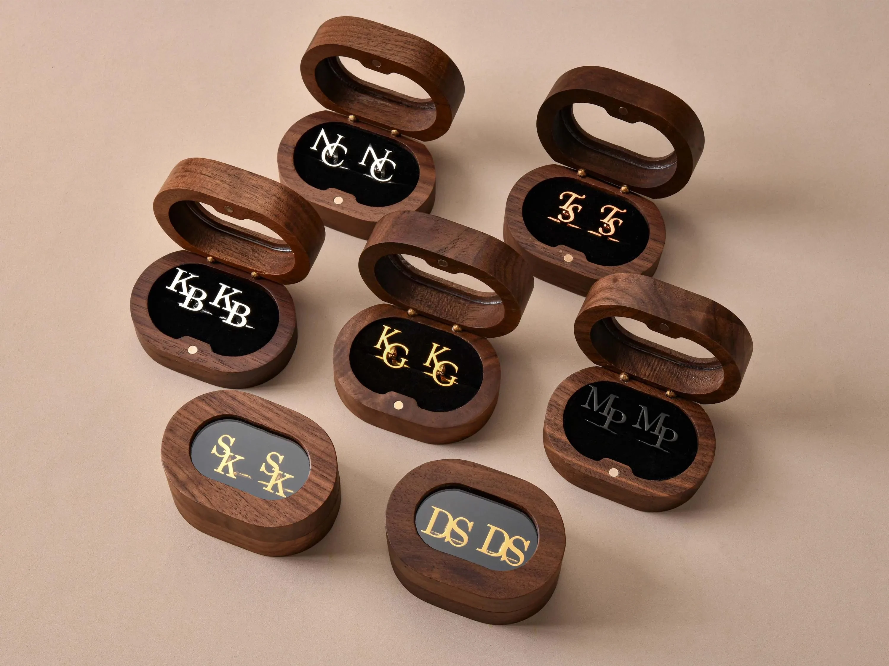 Custom Initial Groomsmen Cufflinks Personalized Wedding Cufflinks for Groom Unique Customizable Gift