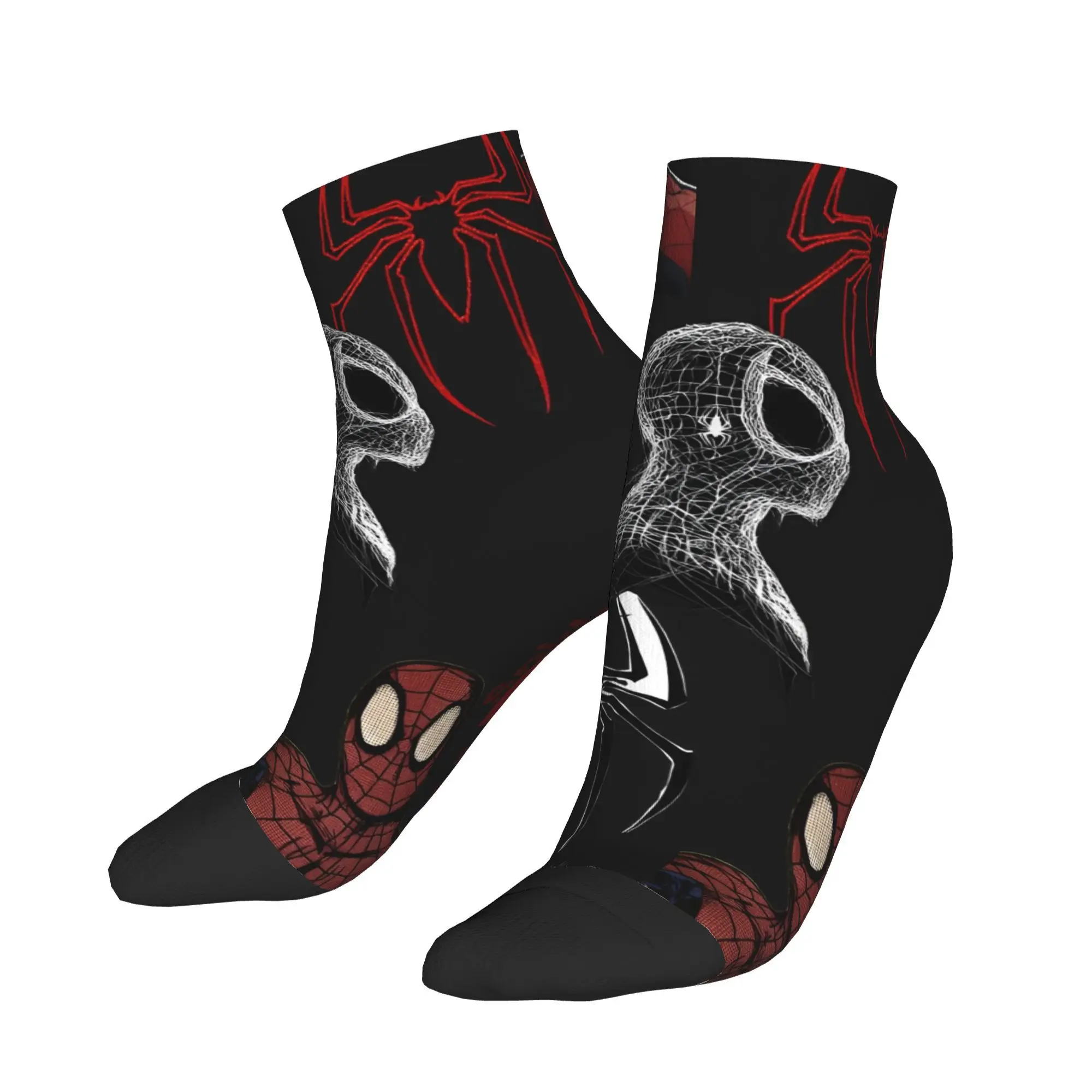 

Comics Retro Spider Man Hero Socks Gothic Ankle Socks Summer Anti Bacterial Men Soft Breathable Running Sports Casual Sock