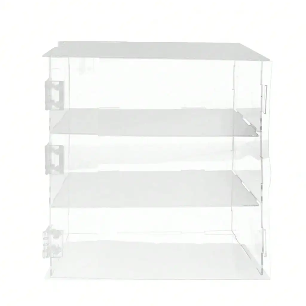 Acrylic Display Case Clear For 3Tier Dustproof Toy Showcase Holder Display Shelf