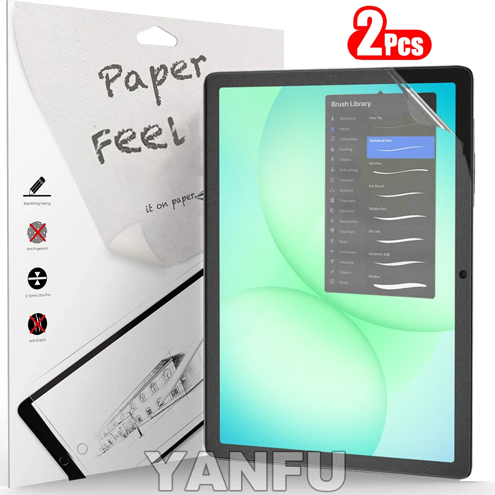 2Pcs Paper Feel Like Screen Protector for Samsung Galaxy Tab A11 A9 Plus A11+ A9+ A11 A9 8.7 Film No Glass