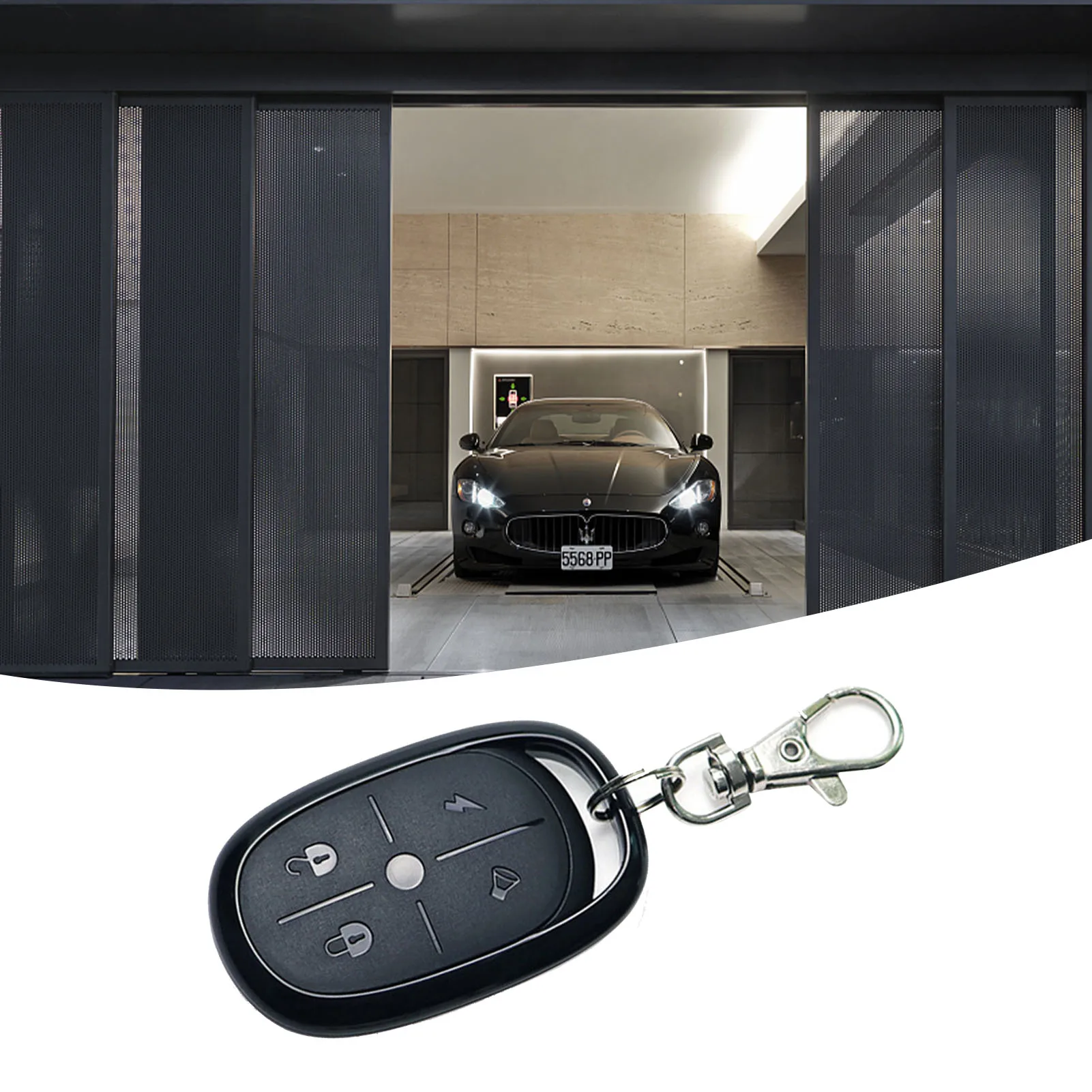 Universal Garage Door Gate Remote 4-Key Copy Remote Controller Door Opener Wireless Remote Controller 433M Car Accessories