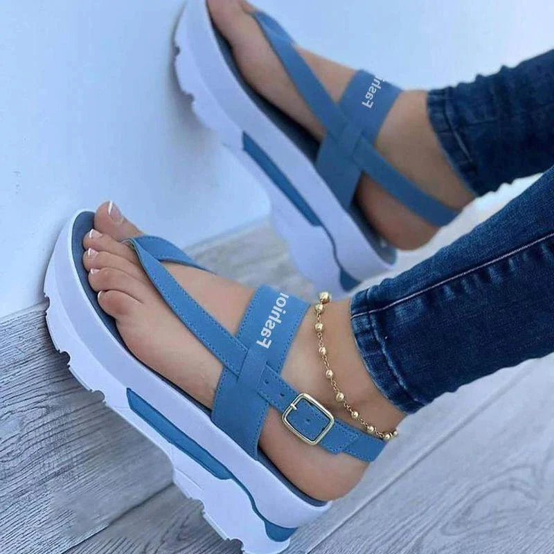 Women Sandals Fashion Summer Shoes Women Heels Sandals Wedges Flip Flops Women Low Platform Sandals Heel Shoes Women\'s Footwear