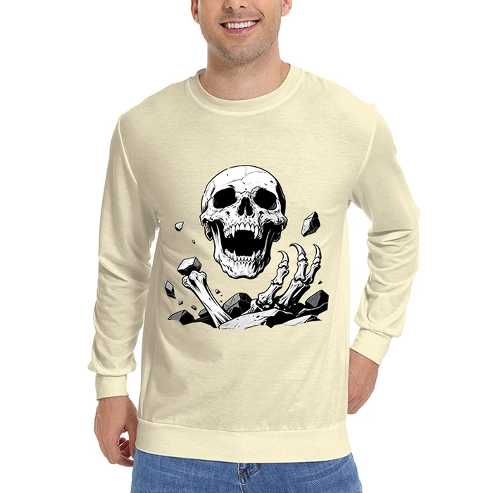 Fashion Halloween Hoodie Pullovers Start Of School Season Sweatshirts Skeleton Hoodies Clothes Long Sleeves man Top Clothing