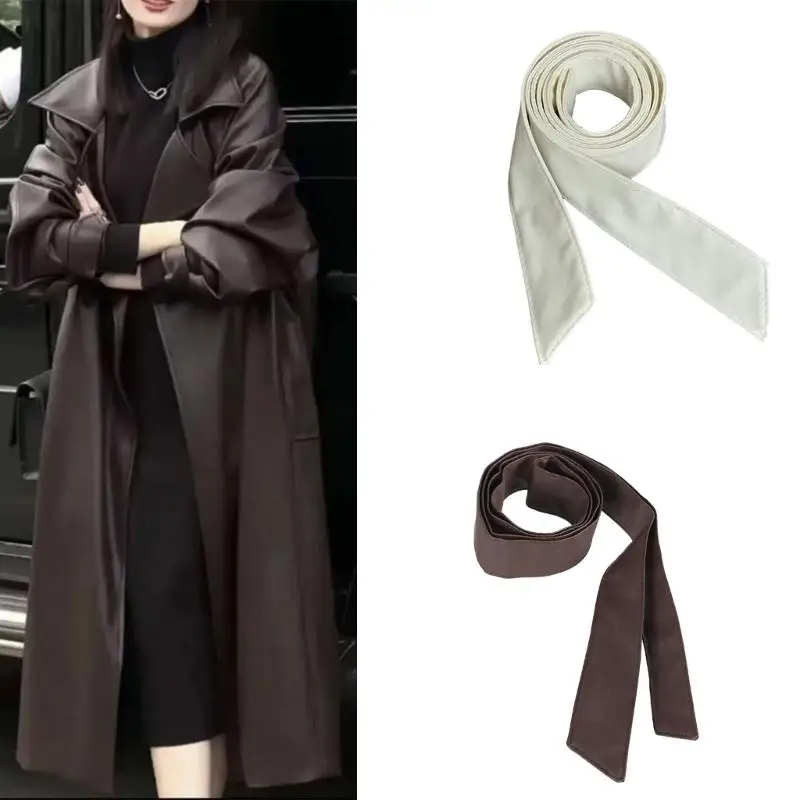 31BB Womens PU Belt Decoration Down Belt Replacement Coat Waist Belt Band