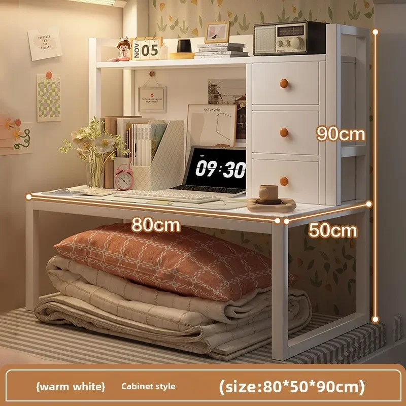 Bed computer desk desk bookshelf bedside notebook table