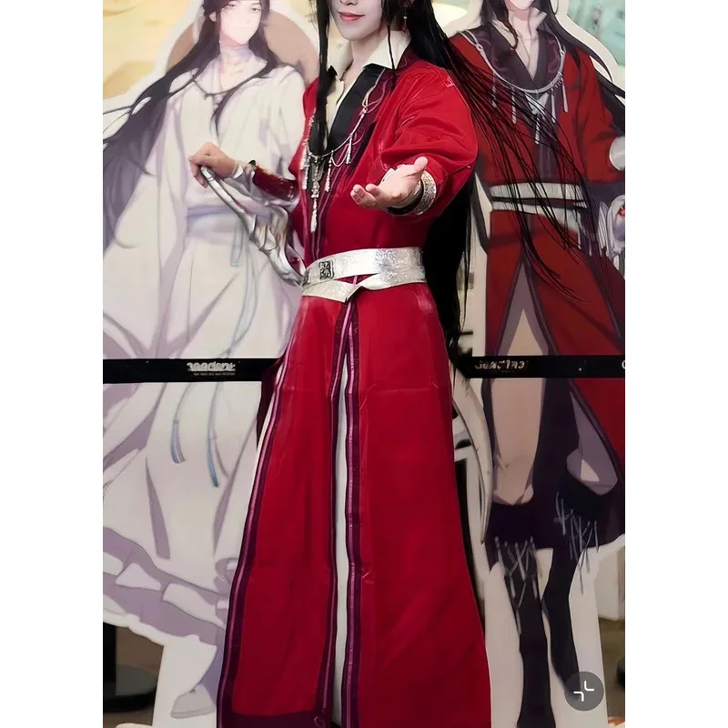 Disfraz de Hua Cheng de la bendición oficial del cielo de la segunda serie 2024, conjunto completo, traje Huacheng, accesorios de Cosplay, Uniformv;2,r'6;t.