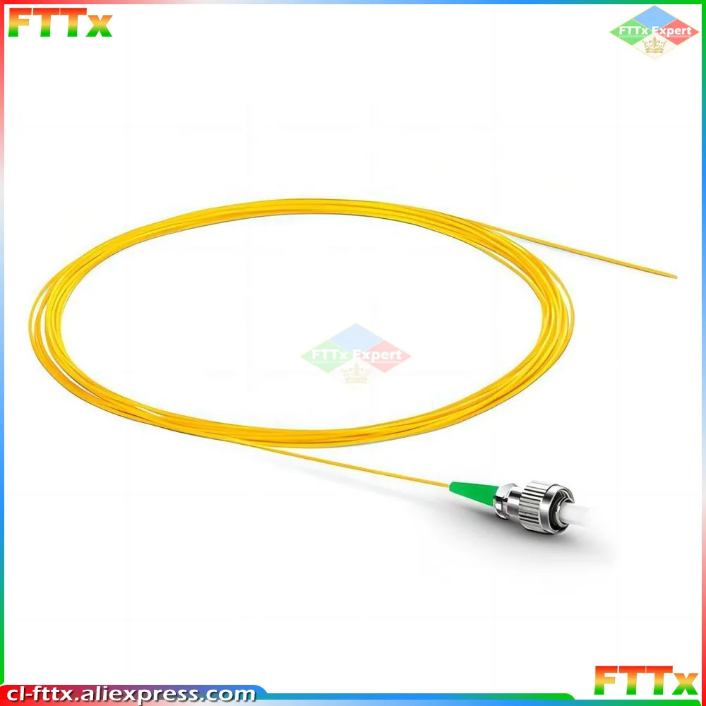 

50pcs/lot FC fiber pigtails 0.9mm SM FC/UPC FC/APC 1m 1.5m 2mtr optical fibre pigtail yellow cable 9/125um Single mode