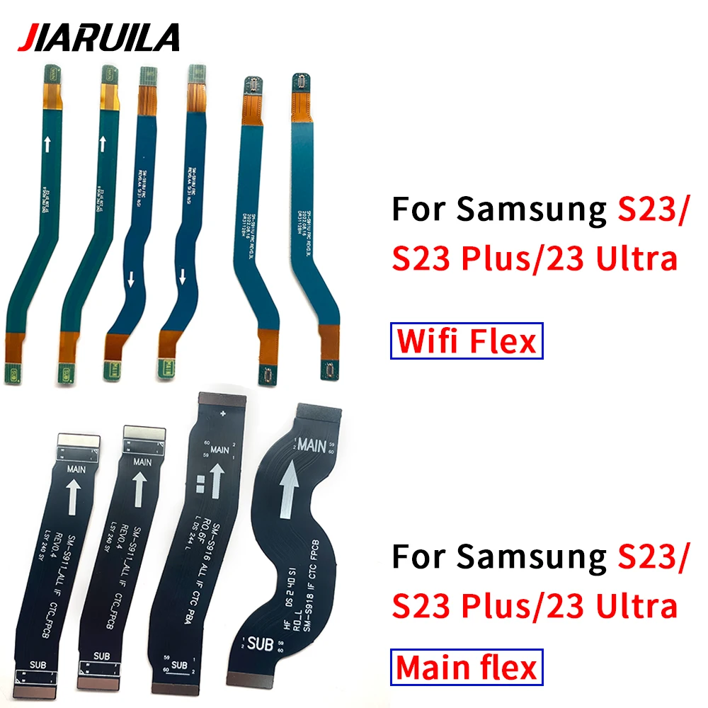 

LCD Screen Main Board Connector Motherboard Connection Wifi Flex Cable For Samsung S23 Plus Ultra S23+ S911 S916 S918 S24 Ultra