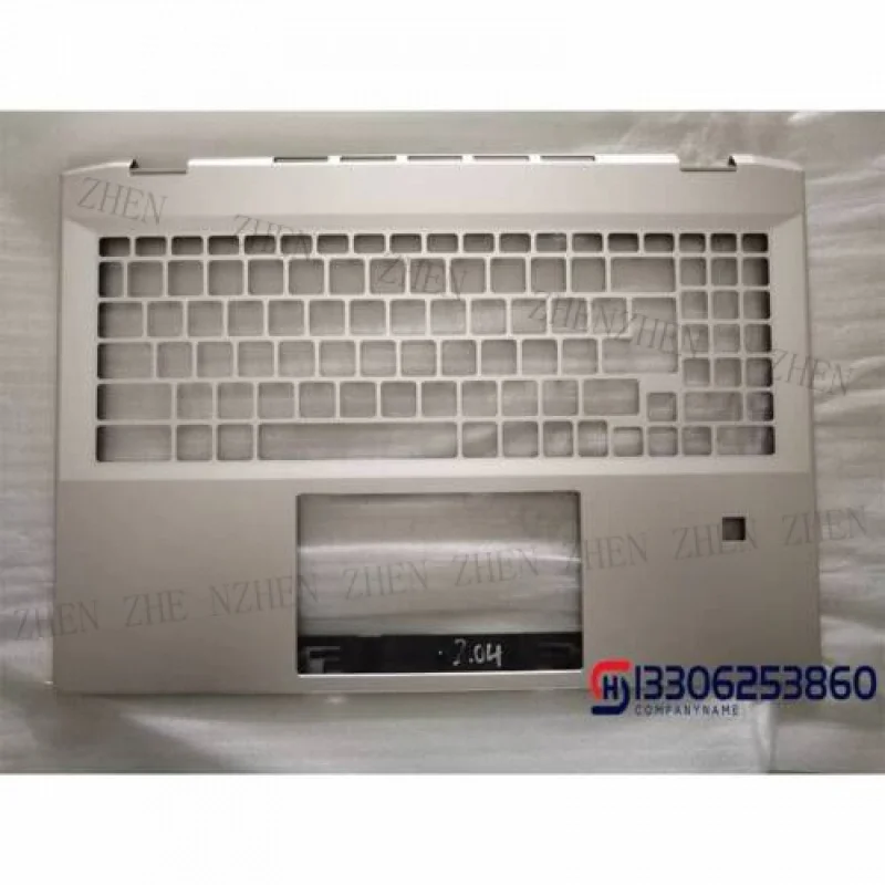 Y Palmrest لـ MSI Summit E16 MS-1591 1592 مع فتحة بصمة الإصبع باللون الفضي