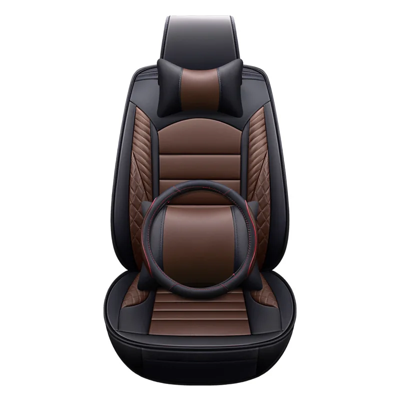 

PU Leather Car Seat Cover For VW Polo Golf Passat CC Touran Tiguan Toureg Touareg Phaeton T-ROC Multivan Interior Accessories