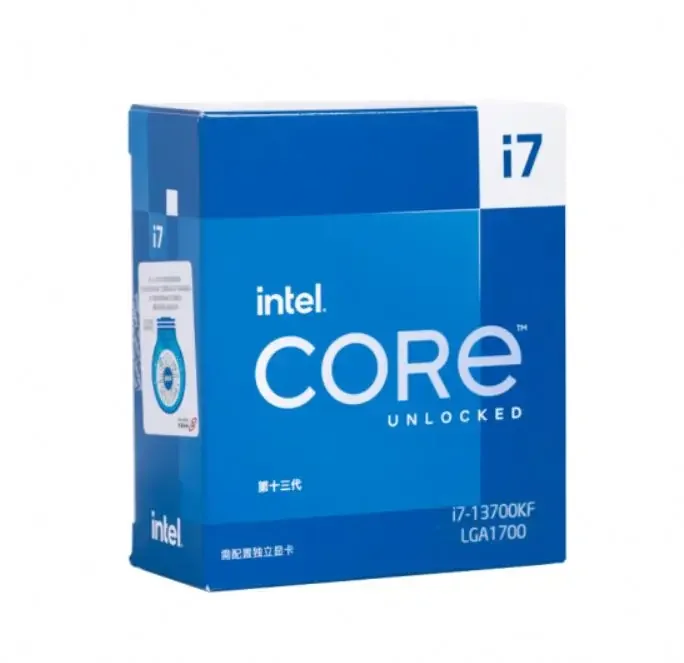 New Arrival  i7 13700KF CPU processor 16-core 24-thread Single core turbo up to 5.4Ghz 24M L3 cache Desktop CPU