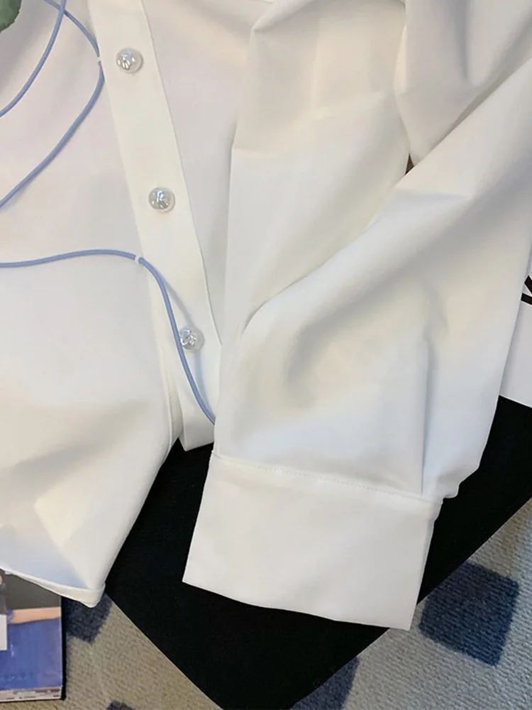 

Весенне-осенний длинный свек с нашивным воротником, свободный модный мужской универсальный модный повседневный свободный топ irt