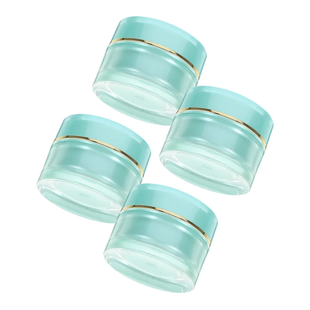 

4pcs Acrylic Jars Portable Travel Empty Containers Wide Mouth LeakProof Bottles for Containers With Lids Storage