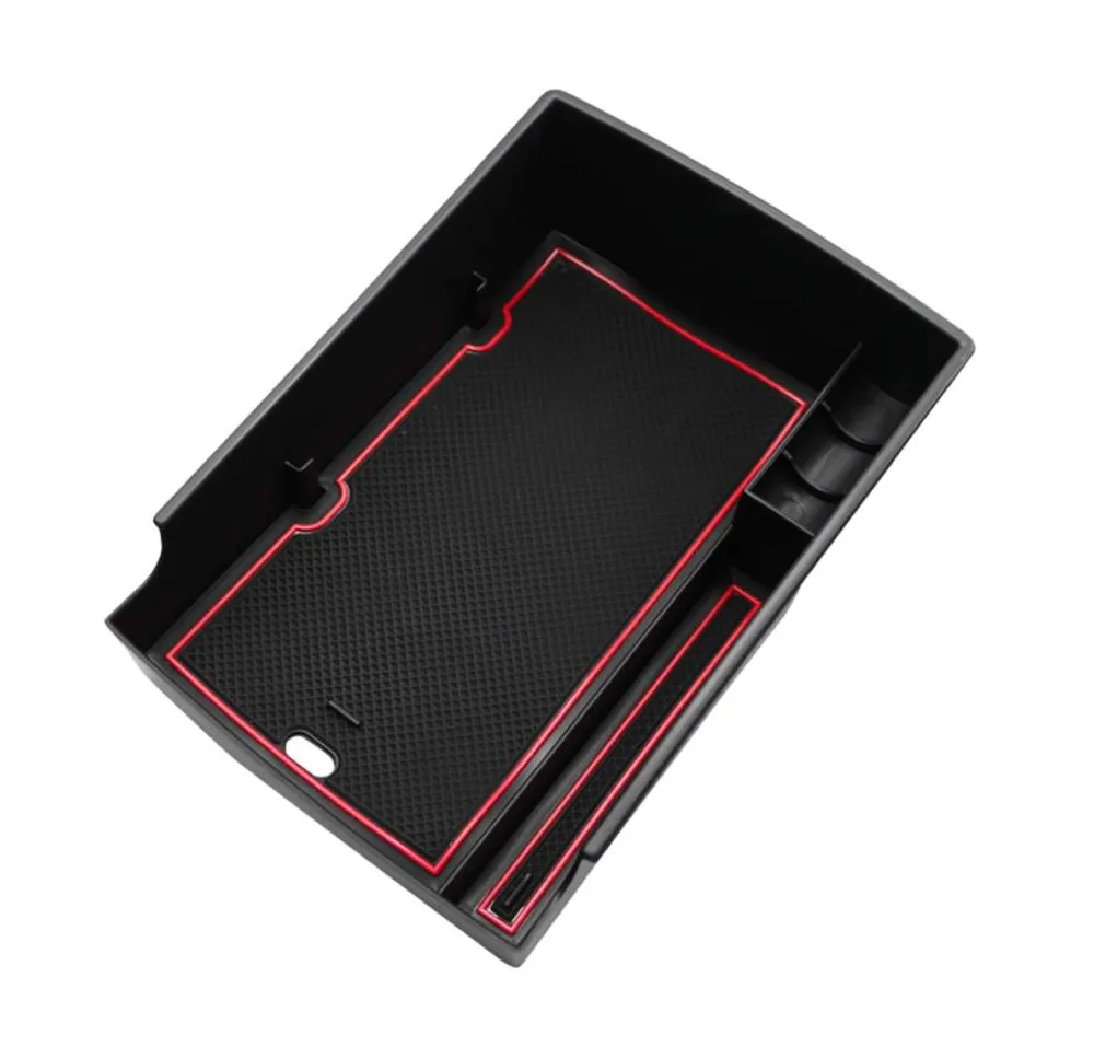 Car Central Armrest Storage Box Holder For Hyundai Kona Elektro Kona EV 2020 2021+ Center Console Organizer Tidying Accessories