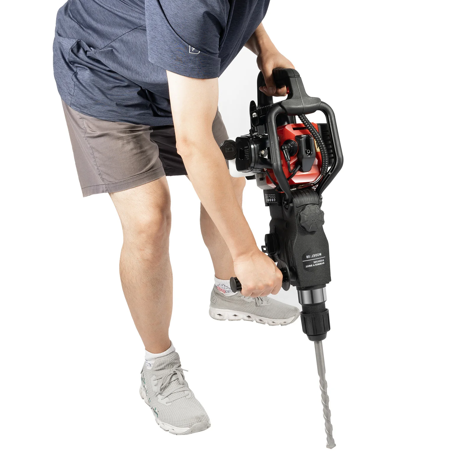 2 Stroke 1000W Demolition Jack Hammer 33CC Air Cooling Hammer Drilling Machine Handle 5300rpm Electric Hammer For Work