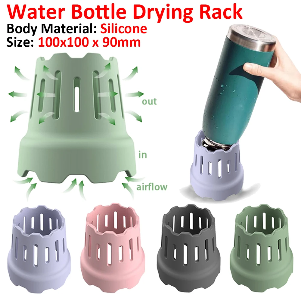 Water Bottle Drying Rack Cup Dryer Rack Fast Drying Cup Organizer Rack Double Head Thickened for Students Office Staff