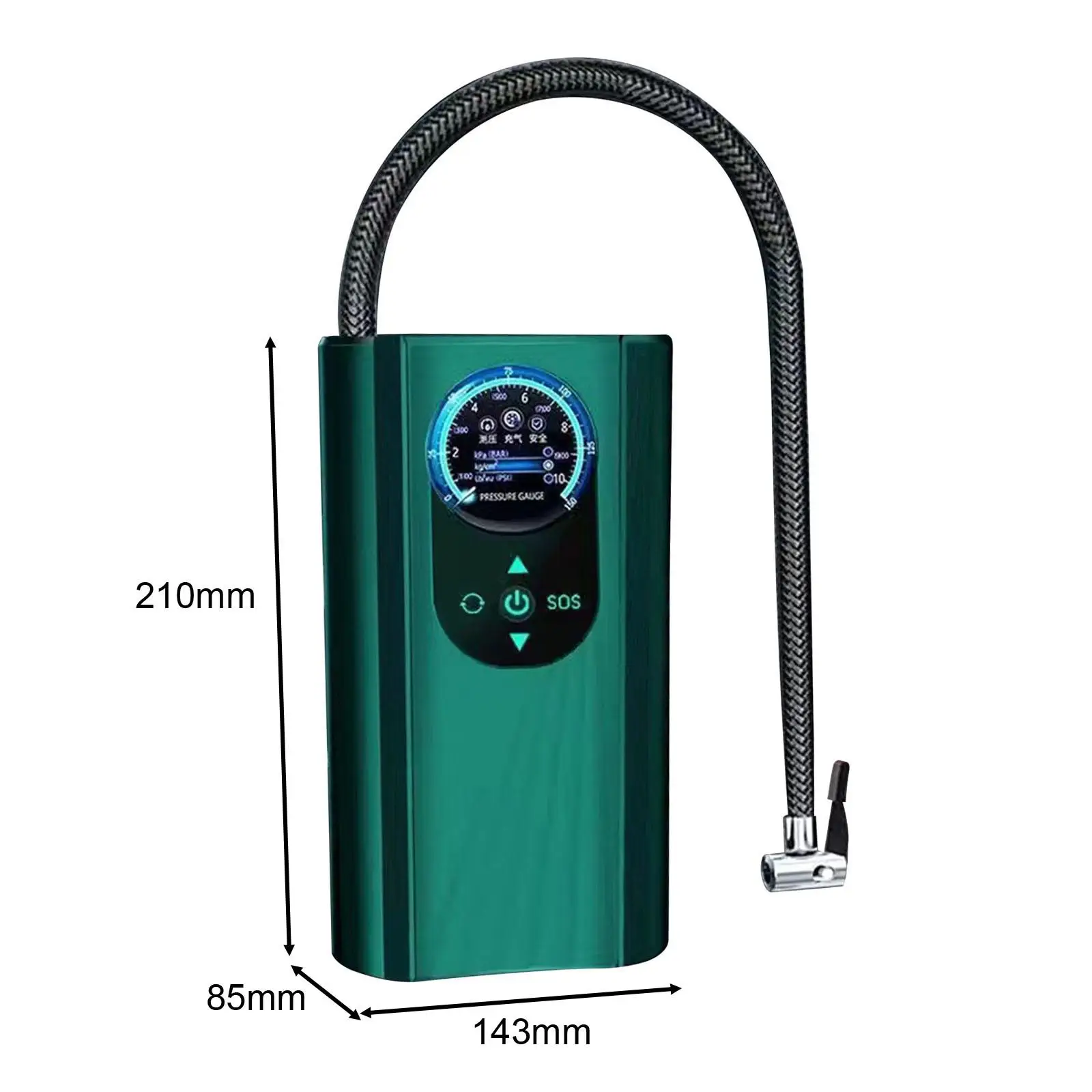 Compresseur d'Air Portable, Accessoires Automobiles, Gonfleur pour Voiture, SUV, Balle