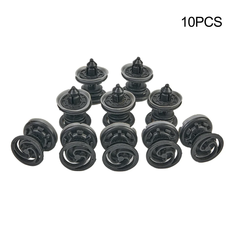 

10PCS Interior Door Panel Push Type Clips For PassatBus T5 Taureg 7L6868243 Black Nylon Practical Interior Car Truck Clip Parts