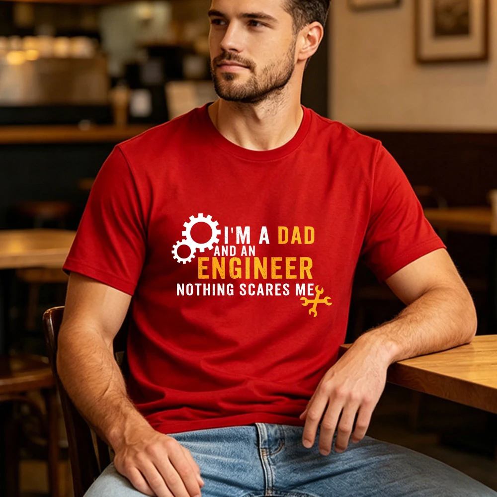 Ingenieur-Geschenk-T-Shirt für Ehemann, Software-Ingenieur, Papa, Professor, Major Engineering, Humor-T-Shirt, Herren-T-Shirt für Ingenieure, Papa-T-Shirt, Baumwoll-T-Shirt
