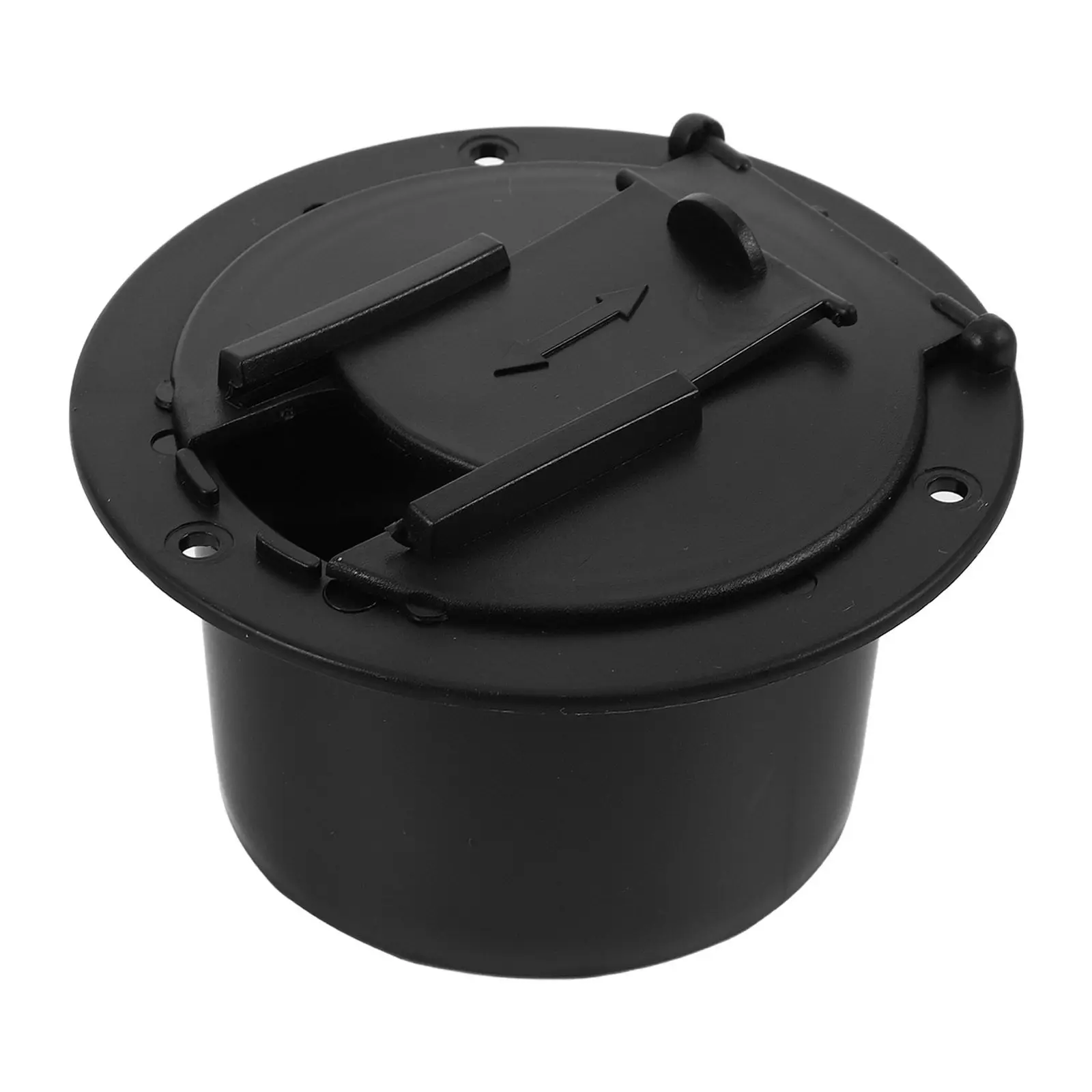 

1Set Black Round Cable Hatch for Rv Yacht Wire Storage Box Electric Cord Passthrough Hole Easy Installation Rv Power Cable