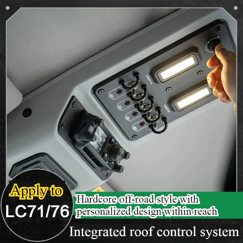 

Exclusive manufacturing of roof integrated control system lighting and car radio set-top box for the 2025 new Toyota LC76/LC71