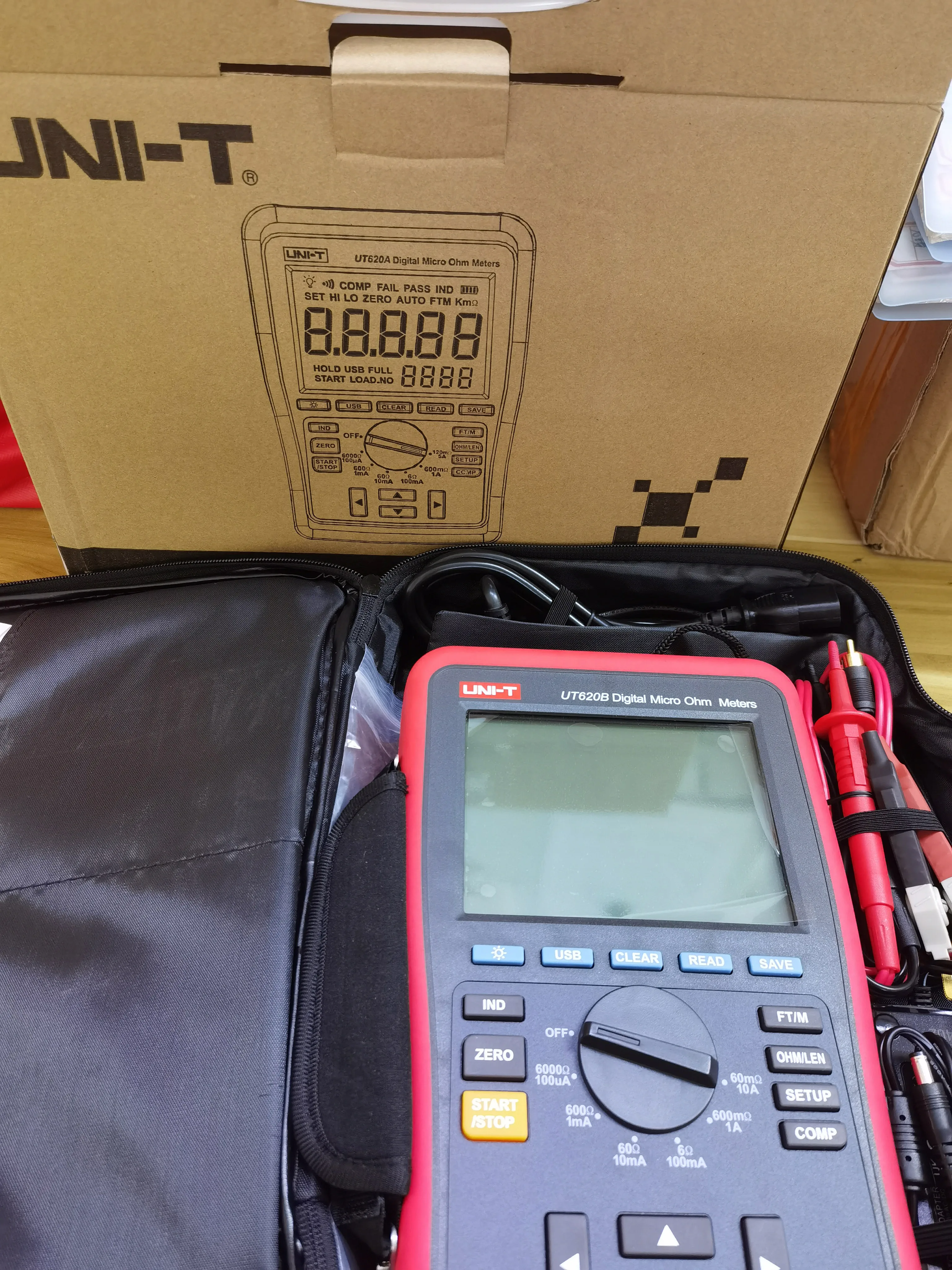 UT620B Digitale Micro Ohm Meter DC Low Resistance Tester Low Resistance Tester USB Übertragung