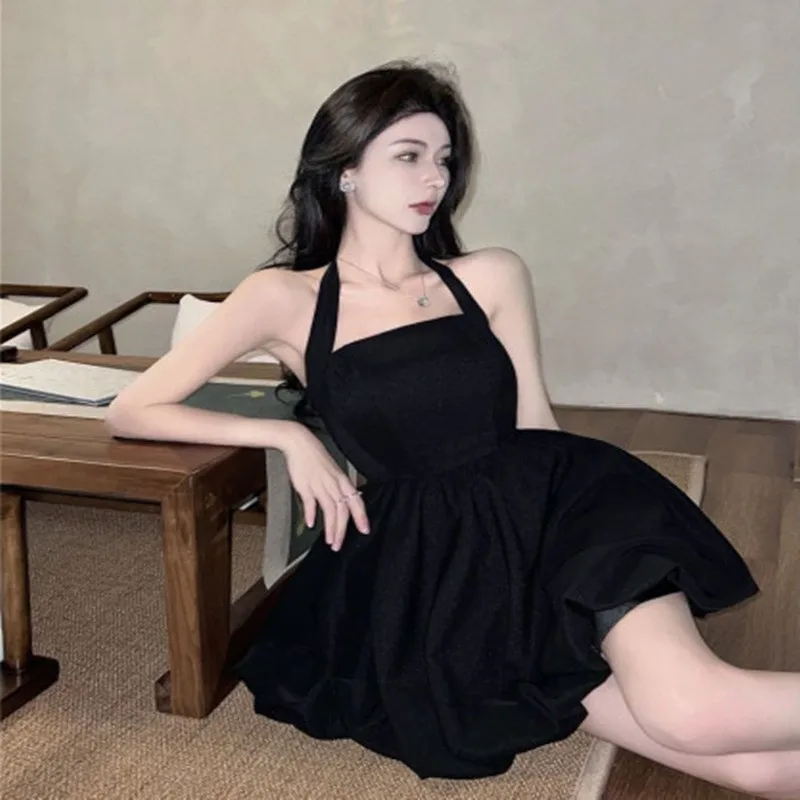 

Pure Desire Bla Strapl A-Line Dr Сексуальное платье с завязкой на талии Летнее женское маленькое платье из полиэстера и нейлона...