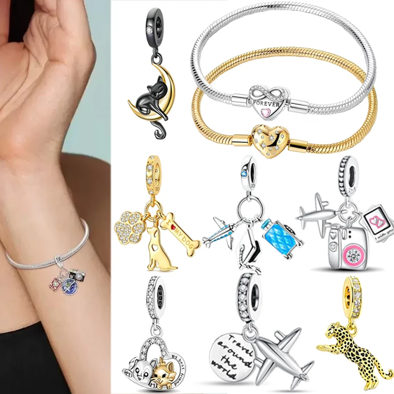 

Fashion Women's Jewelry 925 Sterling Silver Camel Pyramid Airplane Pendant fit DIY Necklace Bracelet Send Mother Sisters Friend