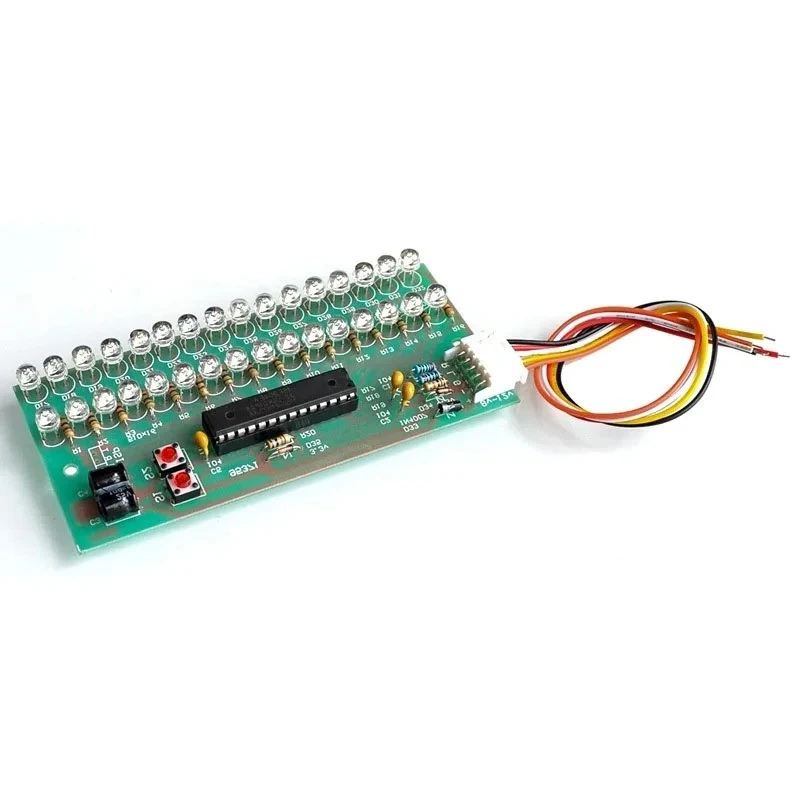 16 LED Audio Spectrum Display Dual Channel Blue Volume Level Indicator Music Spectrum Analyzer DC8-12V