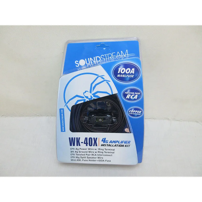 

Кабель для автомобильной аудиосистемы WK-40X Soundstream, провод 4/6/8 GA