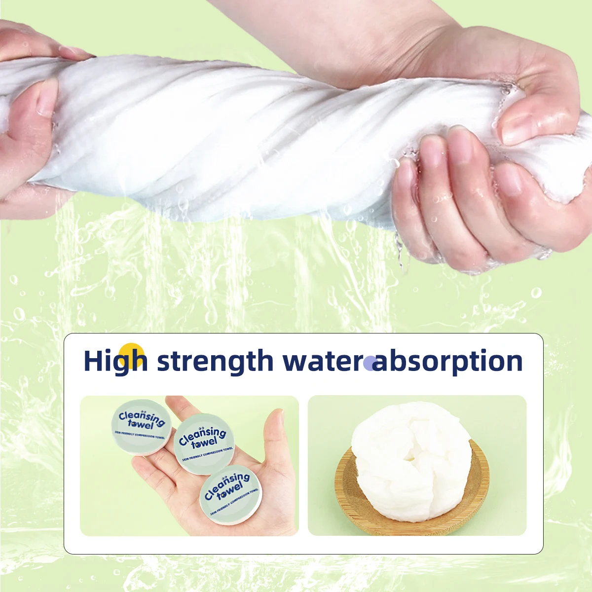 4/6pcs portable compressed bath towel has strong water absorption, which is not only a standing item for bathing in the bathroom