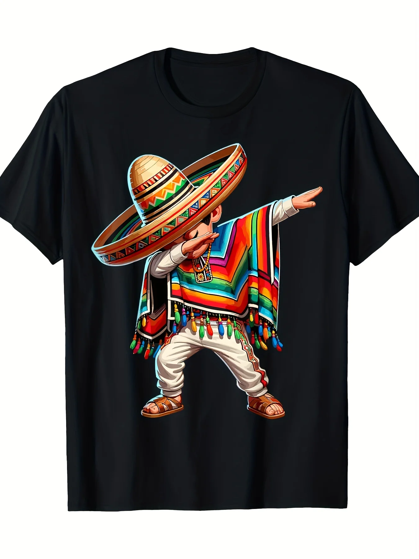 Men's Regular Fit Casual Tee, Machine Washable All-Season Top, Breathable Clothing, Vintage Style Shirt, Durable Fabric