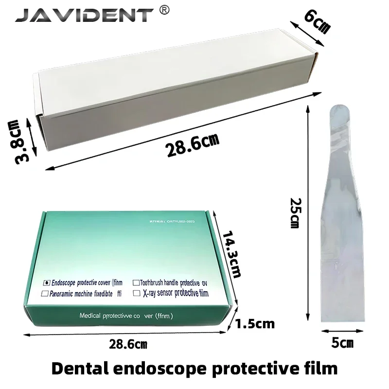 100Pcs/Box Disposable Dental Endoscope Intraoral Camera Protective Sleeves Sheath Covers Dental Camera Cover Film Handle Sleeve