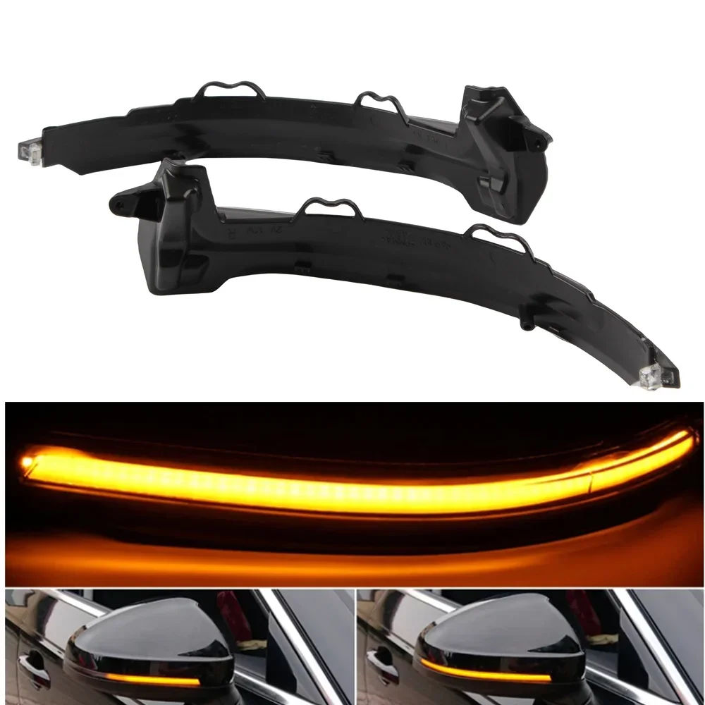 

2pcs LED Side Wing Rearview Mirror Dynamic Indicator Flowing Turn Signal Blinker Light For Audi A4 S4 B9 A5 S5 RS4 RS5