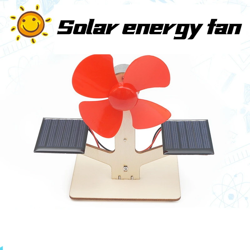 Solar Fan Power Generation Technology DIY Materials Science Toys Handmade Physics Learning Toy