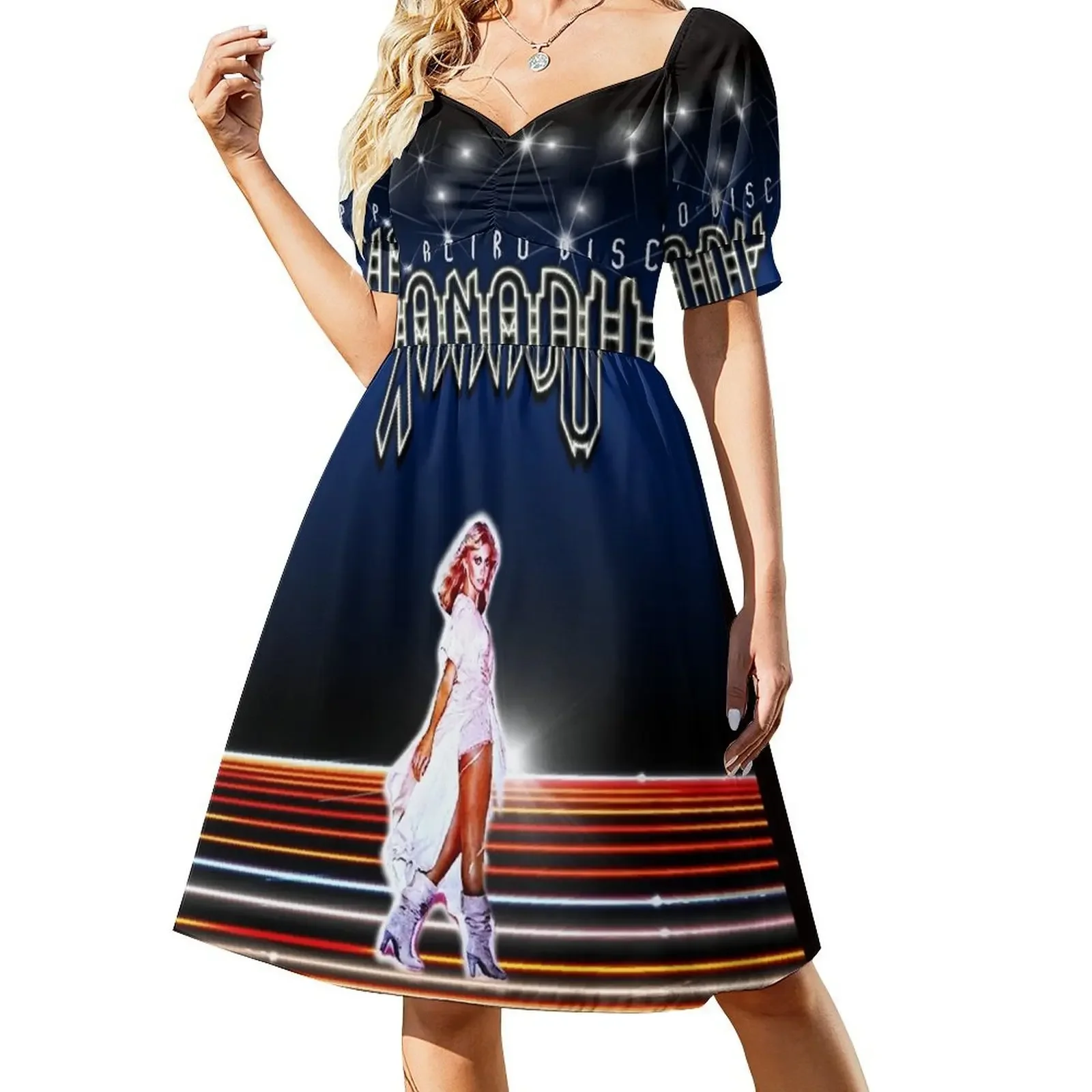 Olivia Newton-John - Xanadu - Designed by PopRetroDisco Sleeveless Dress prom dresses dress women elegant luxury