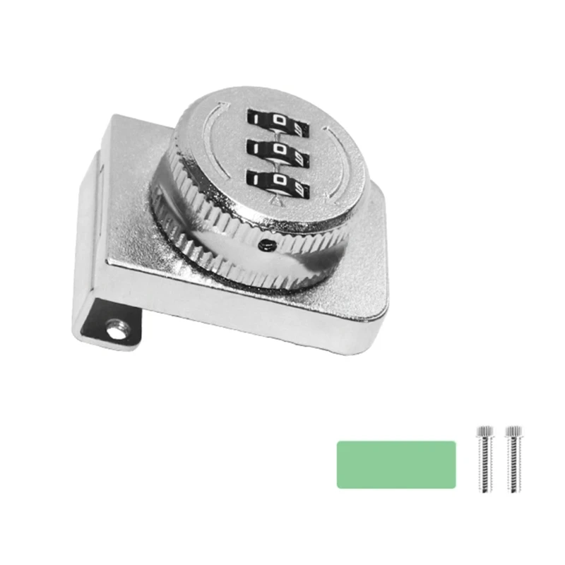 3Digit Combination Closet Lock Mechanical Password Drawer Lock Glass Cabinet Keyless Lock with Code Easy to Install G6KA