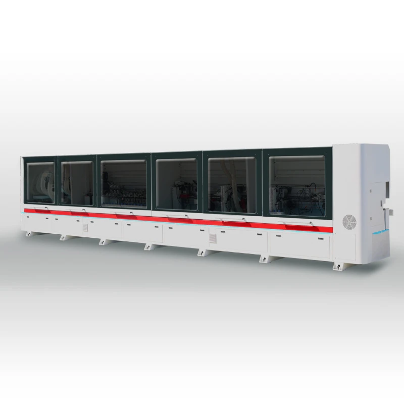 Automatic soft forming hand-free half-pass edge banding machine
