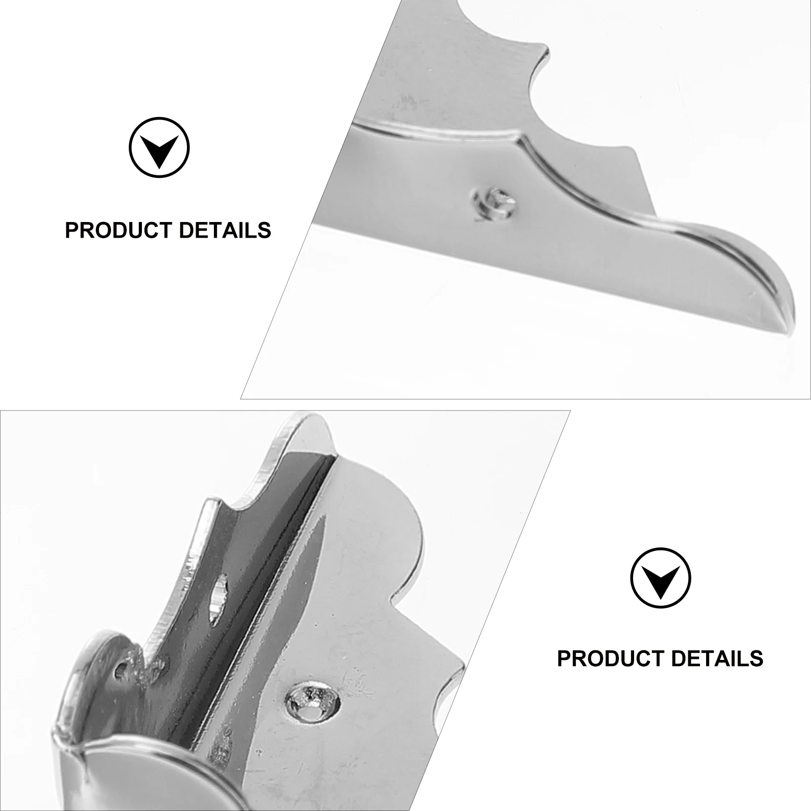 

4 pcs Metal Guitar Protector Silver Box Edge Guards For Diy Protection Guitar Case Corner Cover, Box Corner Protector,