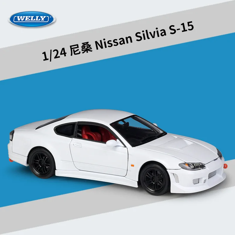 

Welly 1:24 Nissan Silvia S-15 alloy car model Diecasts & Toy Vehicles Collect gifts Non-remote control type transport toy B454